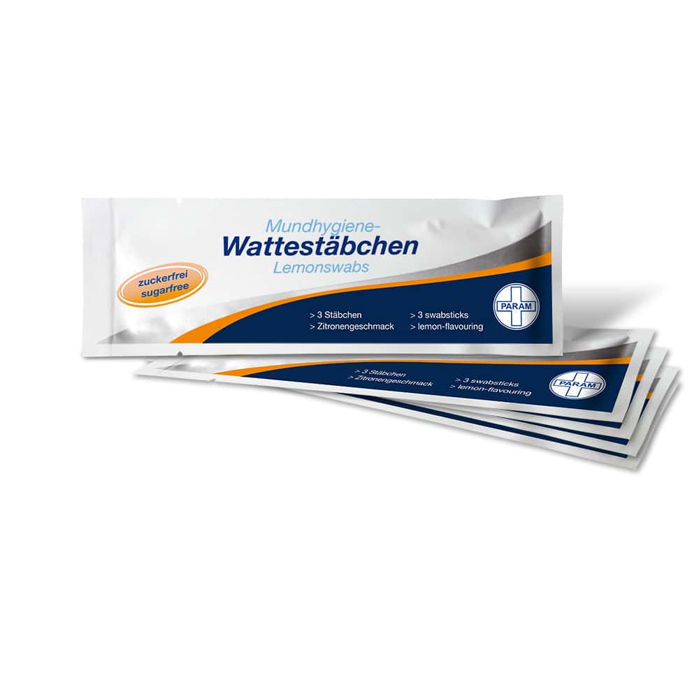 MUNDPFLEGESTÄBCHEN Zitrone Lemon Swabs 5X3 St Beutel