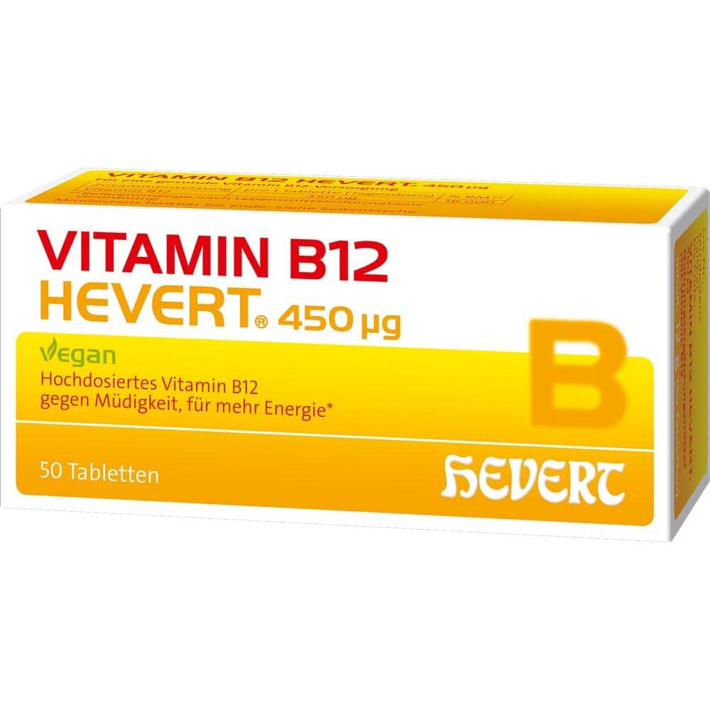 VITAMIN B12 HEVERT 450 ug 50 St Tabletten