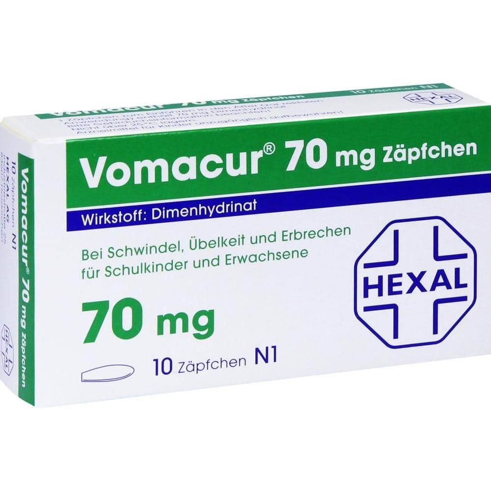 Vomacur 70mg 10 St Suppositorien