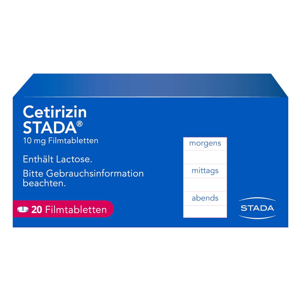 Cetirizin STADA 10mg 20 St Filmtabletten