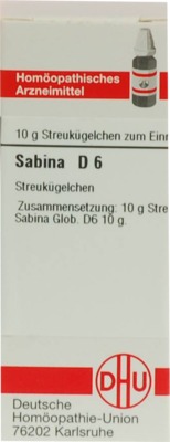 SABINA D 6 Globuli 10 g Globuli
