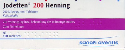 Jodetten 200 Henning 200 Mikrogramm 100 St Tabletten