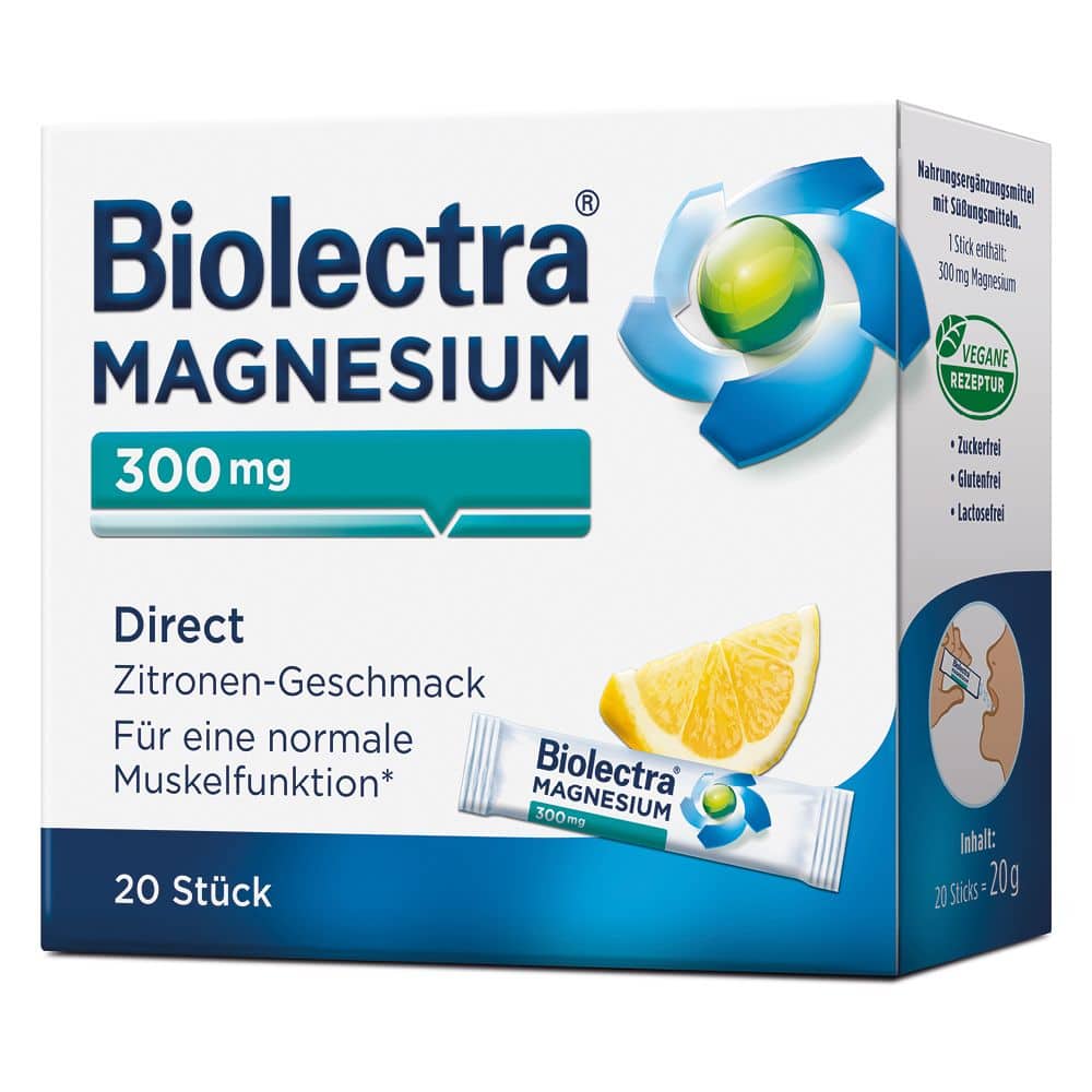Biolectra MAGNESIUM 300mg Direct 20 St Pellets