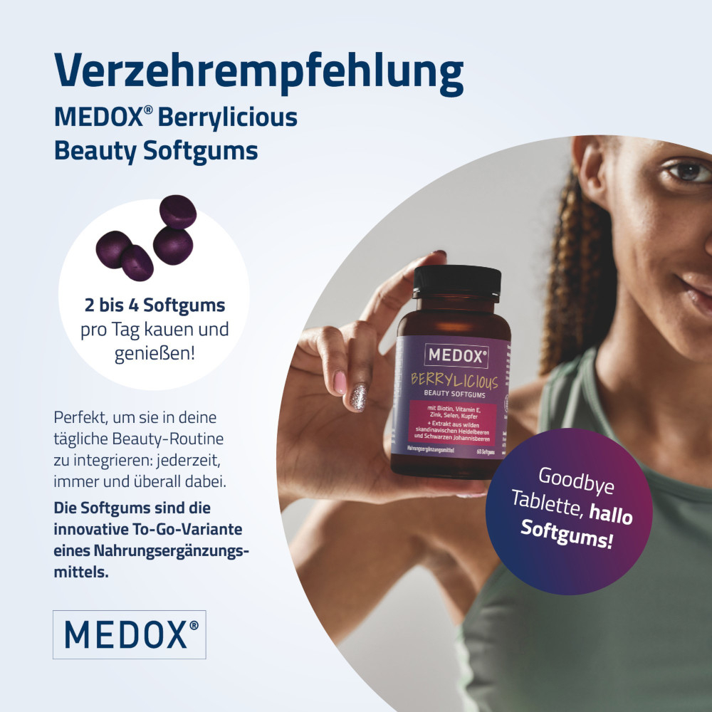 Medox Berrylicious Beauty Softgums 60 St
