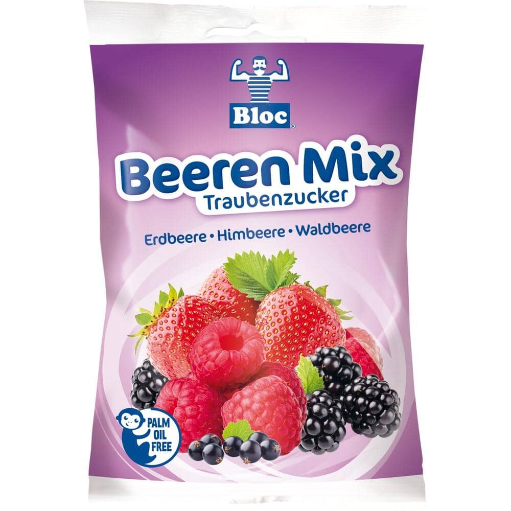 Bloc Beeren Mix Traubenzucker Beutel 75 g Bonbons
