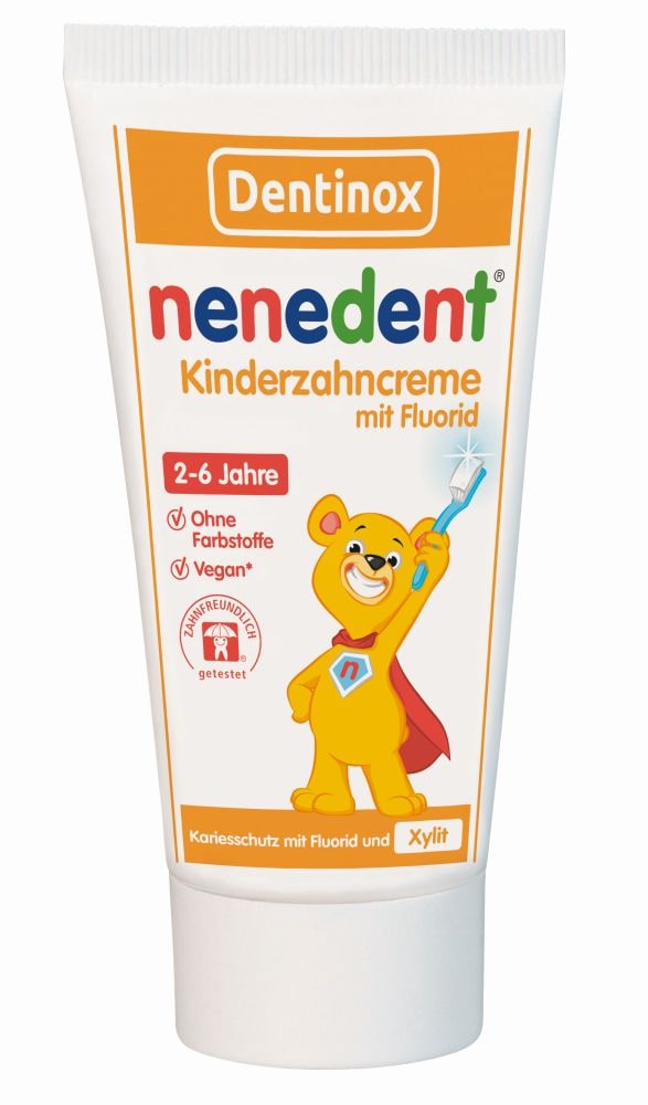 Dentinox nenedent Kinderzahncreme mit Fluorid  50 ml Zahncreme