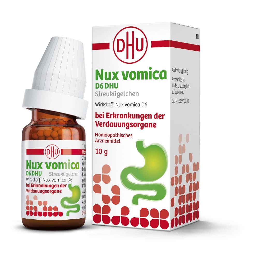 Nux Vomica D6 DHU  Streukügelchen 10 g Globuli