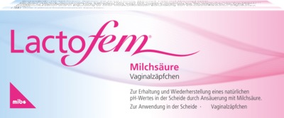 Lactofem Milchsäure Vaginalzäpfchen 7 St Suppositorien