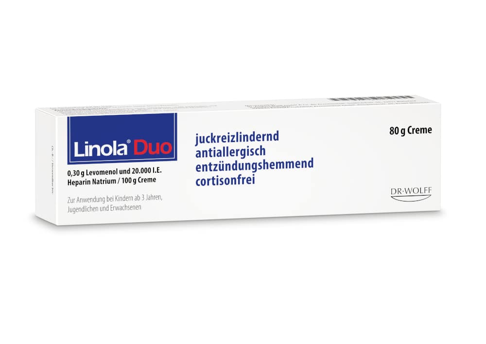 Linola Duo - Cortisonfreie Creme gegen Juckreiz 80 g Creme