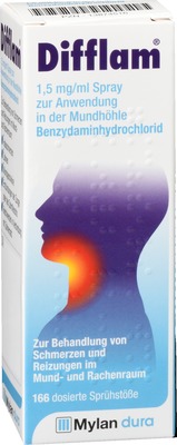 Difflam Benzydamin 1,5mg/ml Spray 30 ml Spray