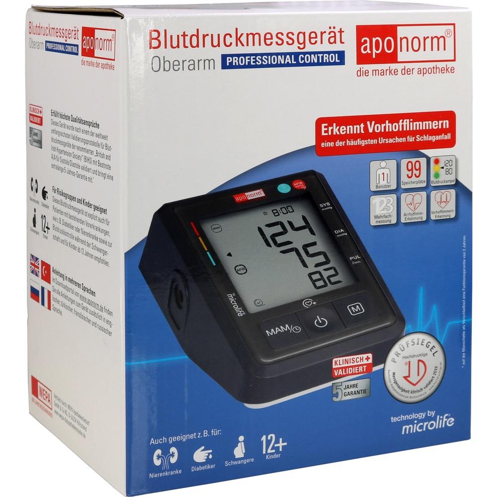 aponorm Blutdruckmessgerät Oberarm PROFESSIONAL CONTROL 1 St
