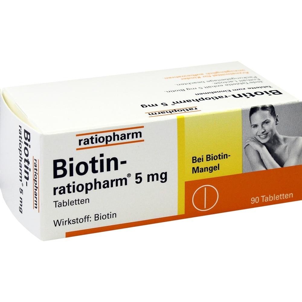 Biotin-ratiopharm 5 mg 90 St Tabletten