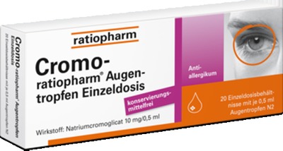 Cromo-ratiopharm Augentropfen Einzeldosis 20X0.5 ml Augentropfen