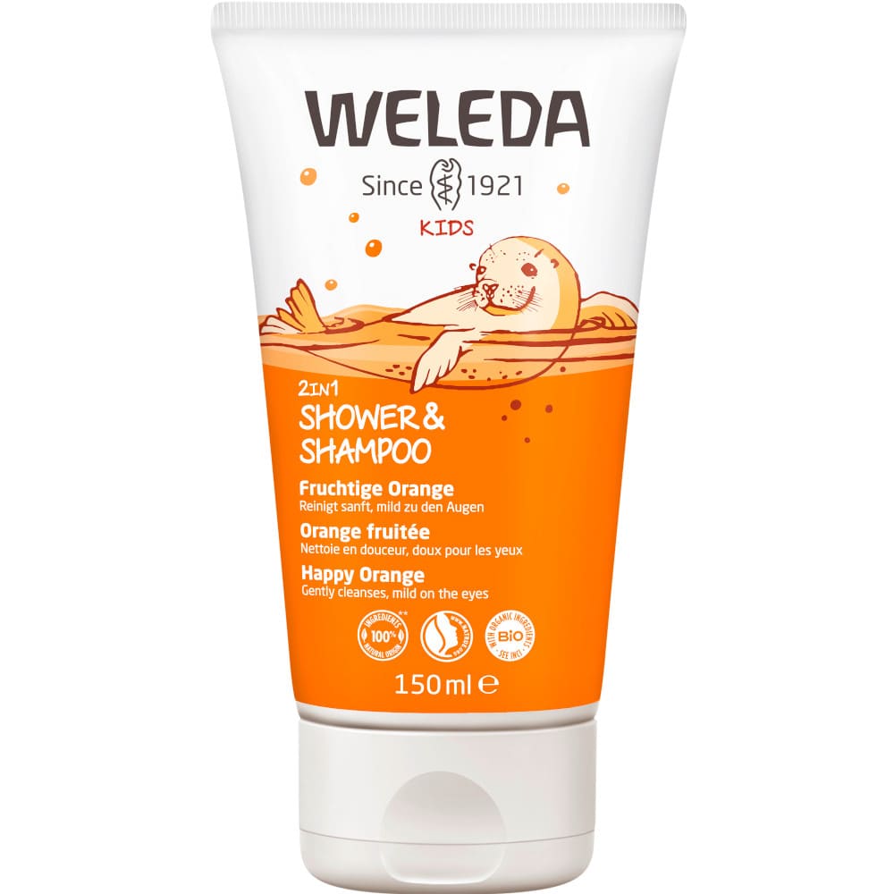 Weleda Kids 2in1 Shower & Shampoo Fruchtige Orange 150 ml Duschgel