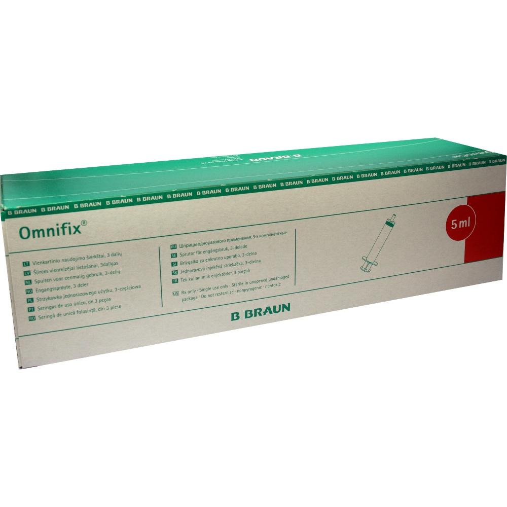 OMNIFIX Solo Spritze 5 ml Luer Lock latexfrei 100X5 ml Spritzen