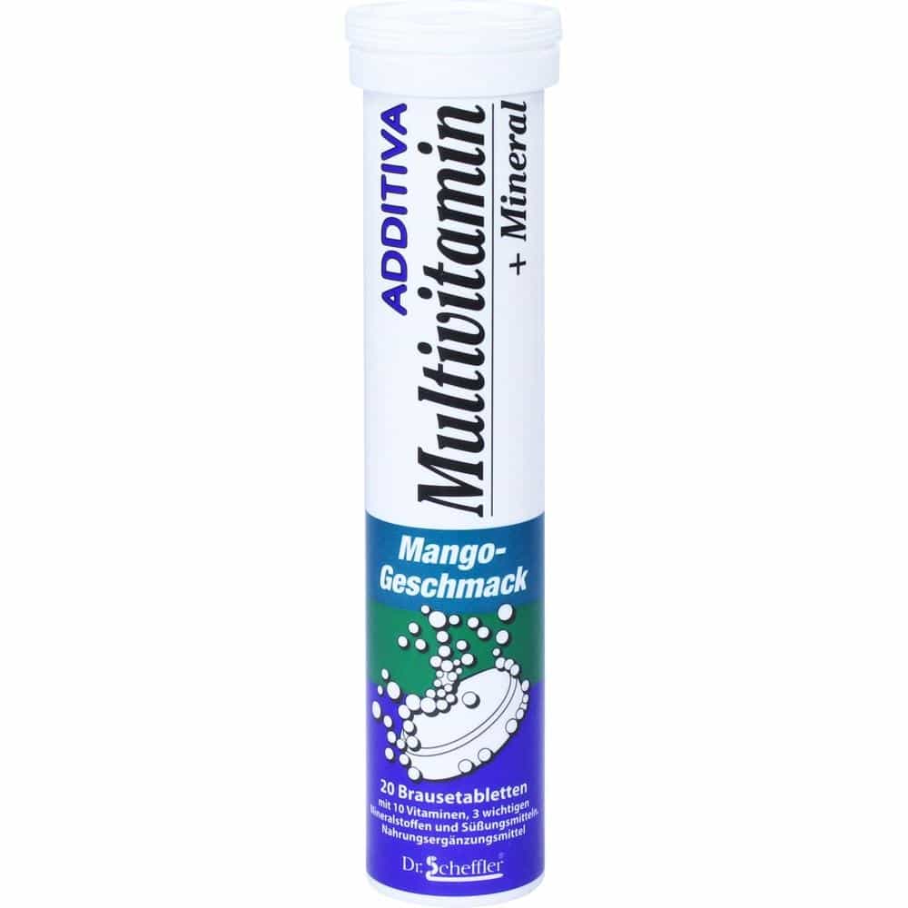 ADDITIVA Multivitamin+Mineral Mango Brausetabletten 20 St Brausetabletten