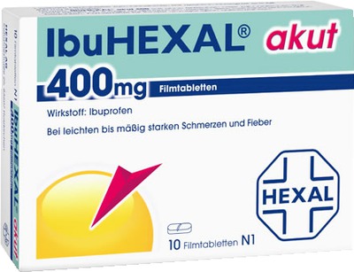 IbuHEXAL akut 400mg 10 St Filmtabletten