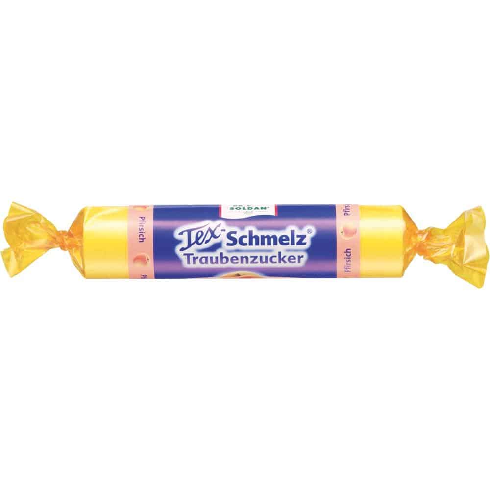 SOLDAN Tex Schmelz Traubenzucker Pfirsich 33 g