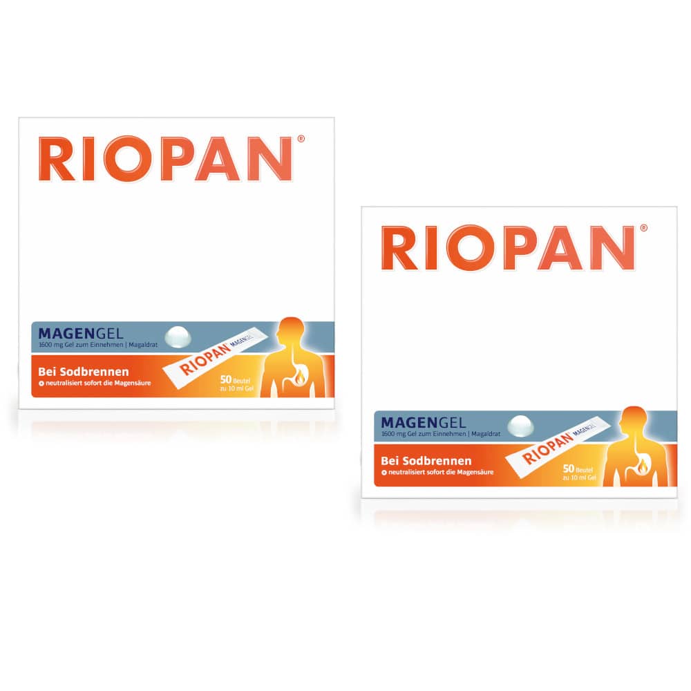 RIOPAN MAGENGEL 50er Doppelpack - Bei Sodbrennen 2X50X10 ml Gel