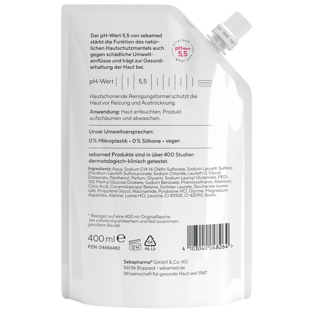 sebamed FLÜSSIG WASCHEMULSION Nachfüllpackung 400 ml Emulsion