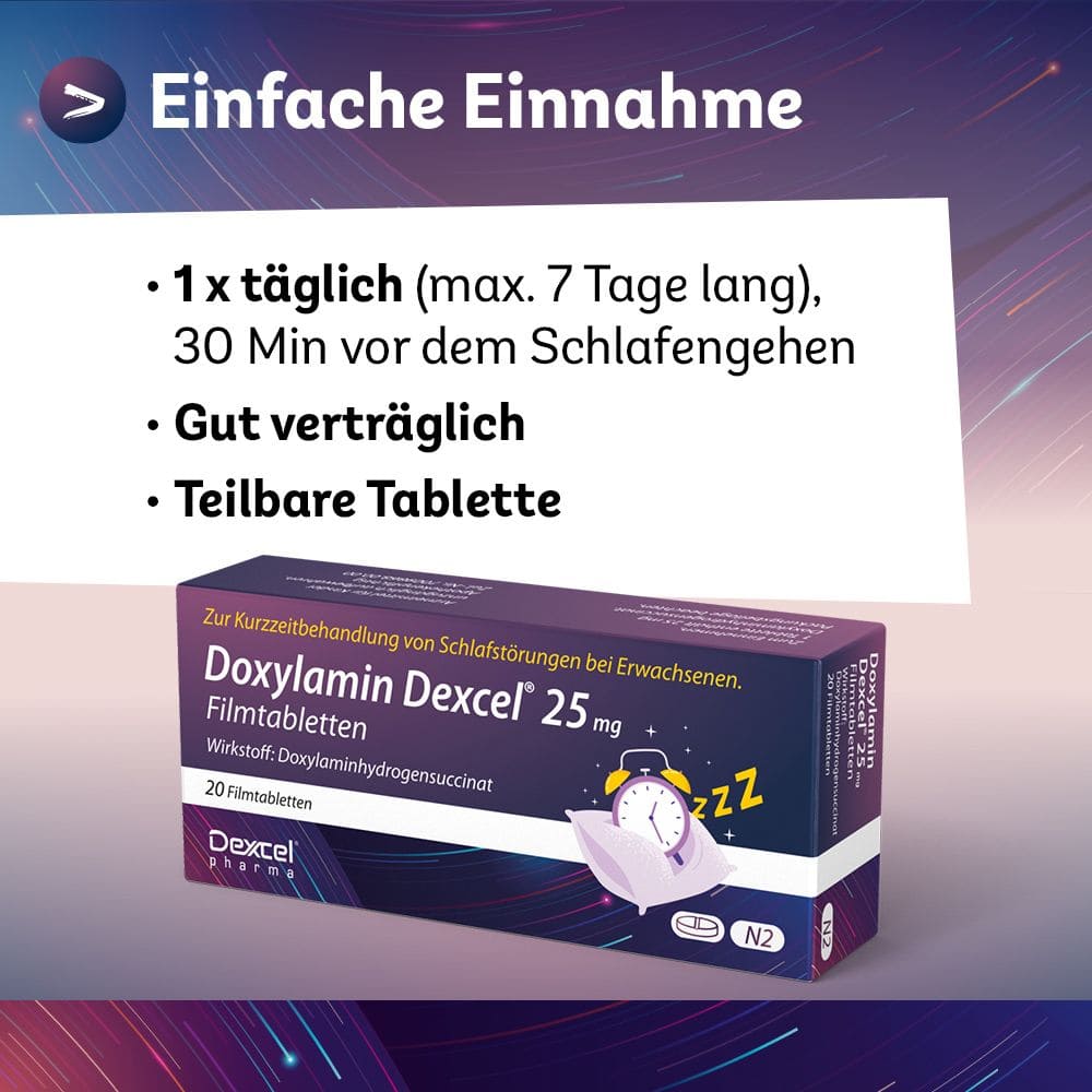 Doxylamin Dexcel 25 mg 20 St Filmtabletten