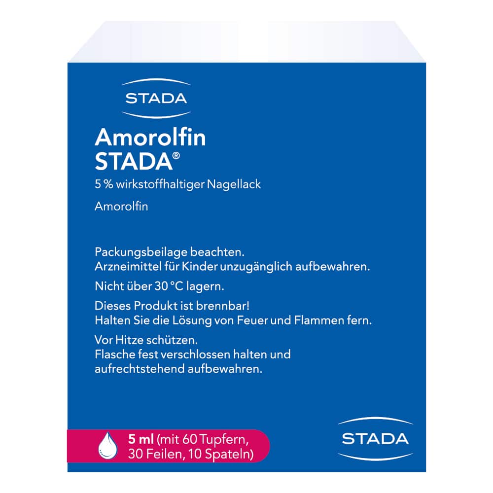 Amorolfin STADA 5% 5 ml Wirkstoffhaltiger Nagellack