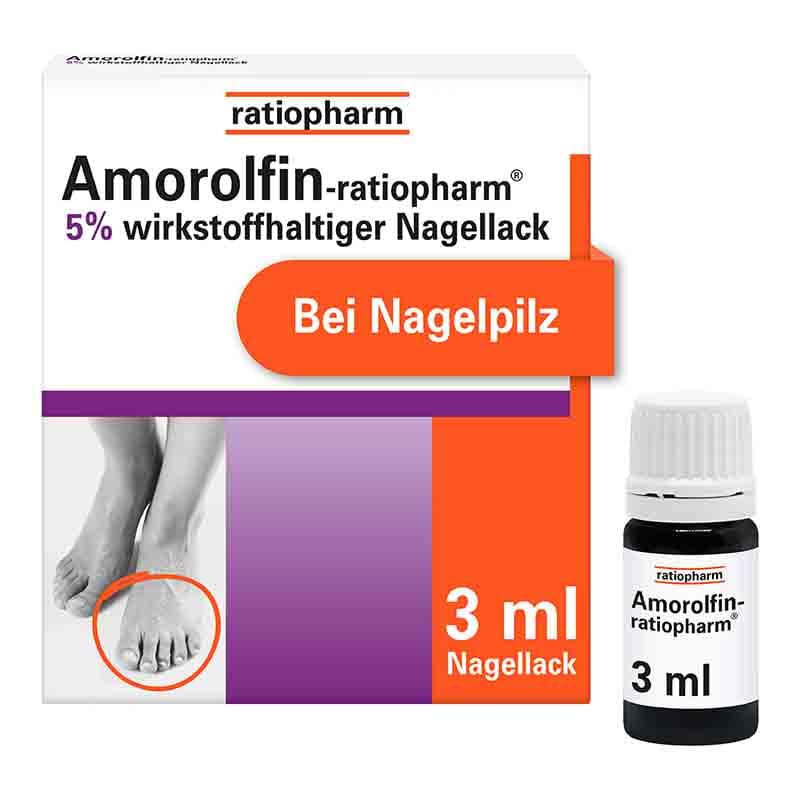 Amorolfin-ratiopharm 5 % bei Nagelpilz 3 ml Wirkstoffhaltiger Nagellack