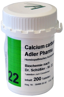 Calcium carbonicum D12 Adler Pharma Nr.22, Tablette 200 St Tabletten