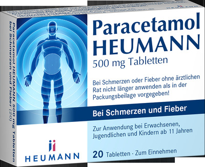 Paracetamol HEUMANN 500mg 20 St Tabletten