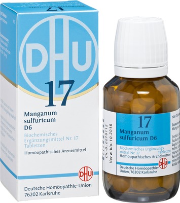 DHU Schüssler-Salz Nr. 17 Manganum sulfuricum D 6  200 St Tabletten