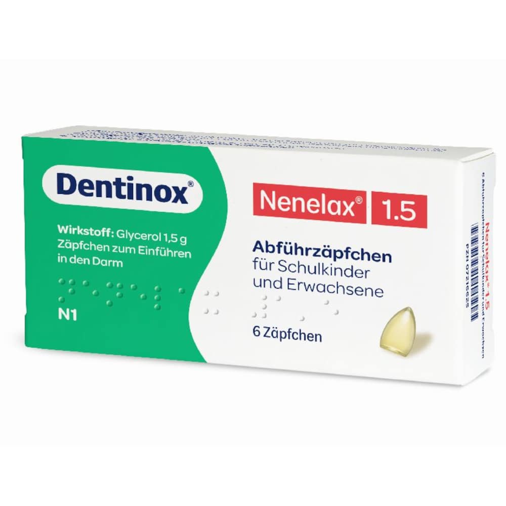 Nene-Lax 1,5 für Schulkinder und Erwachsene 6 St Erwachsenen-Suppositorien