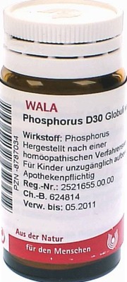 Phosphorus D30 Globuli 20 g Globuli