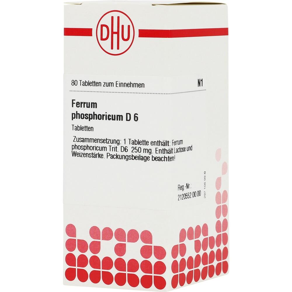 FERRUM PHOSPHORICUM D 6 Tabletten 80 St Tabletten