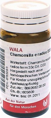 Chamomilla e radice D20 20 g Globuli
