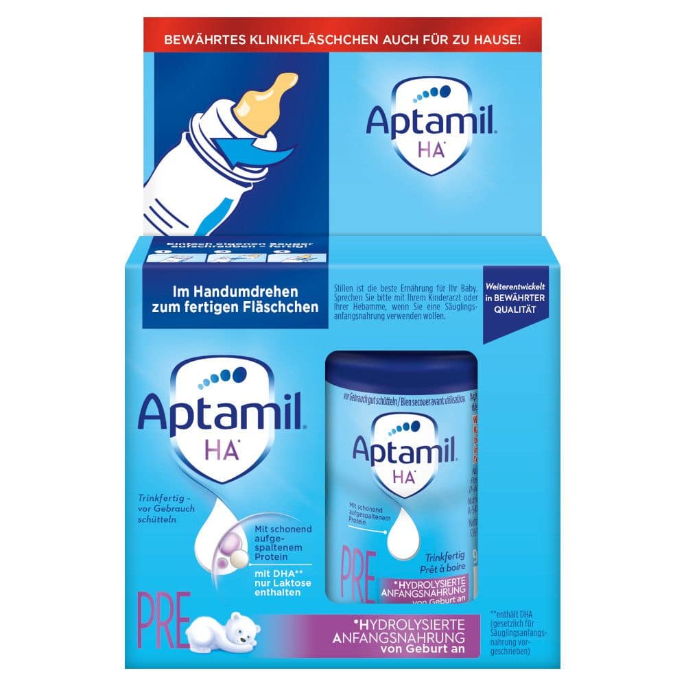 Aptamil HA PRE ANFANGSNAHRUNG 6er Set 12X90 ml Flüssigkeit
