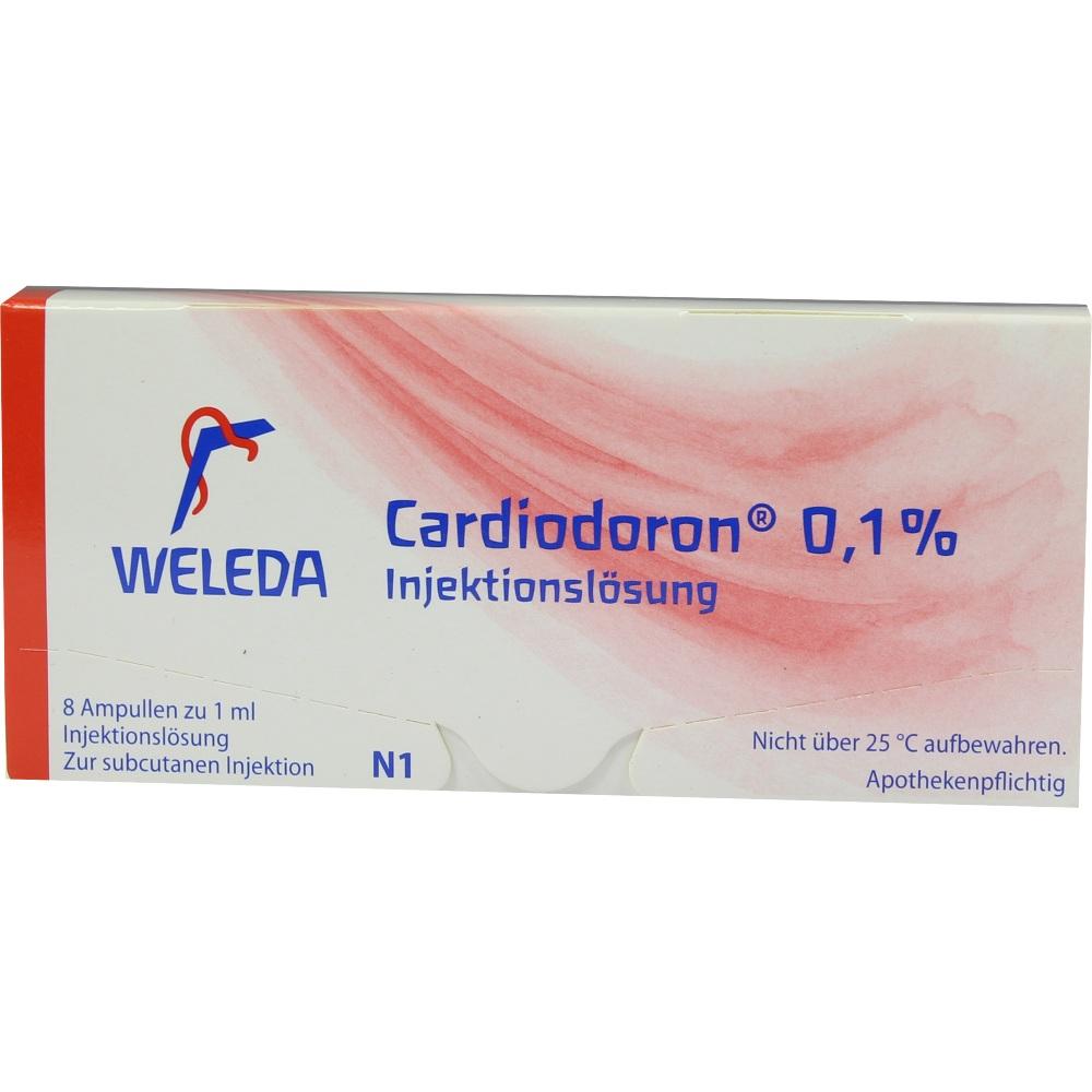 WELEDA CARDIODORON 0,1% Injektionslösung 8X1 ml Injektionslösung