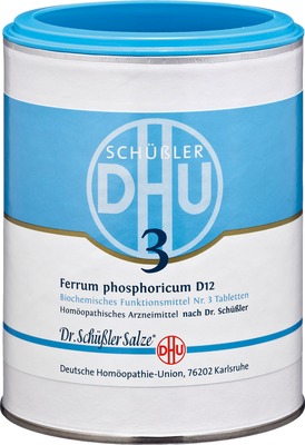 BIOCHEMIE DHU 3 Ferrum phosphoricum D 12  1000 St Tabletten