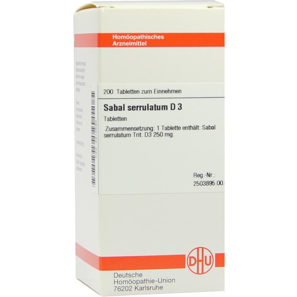 SABAL SERRULATUM D 3 Tabletten 200 St Tabletten