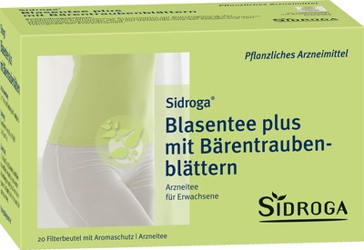 SIDROGA Blasentee plus mit Bärentraubenblättern 20X2.0 g Tee