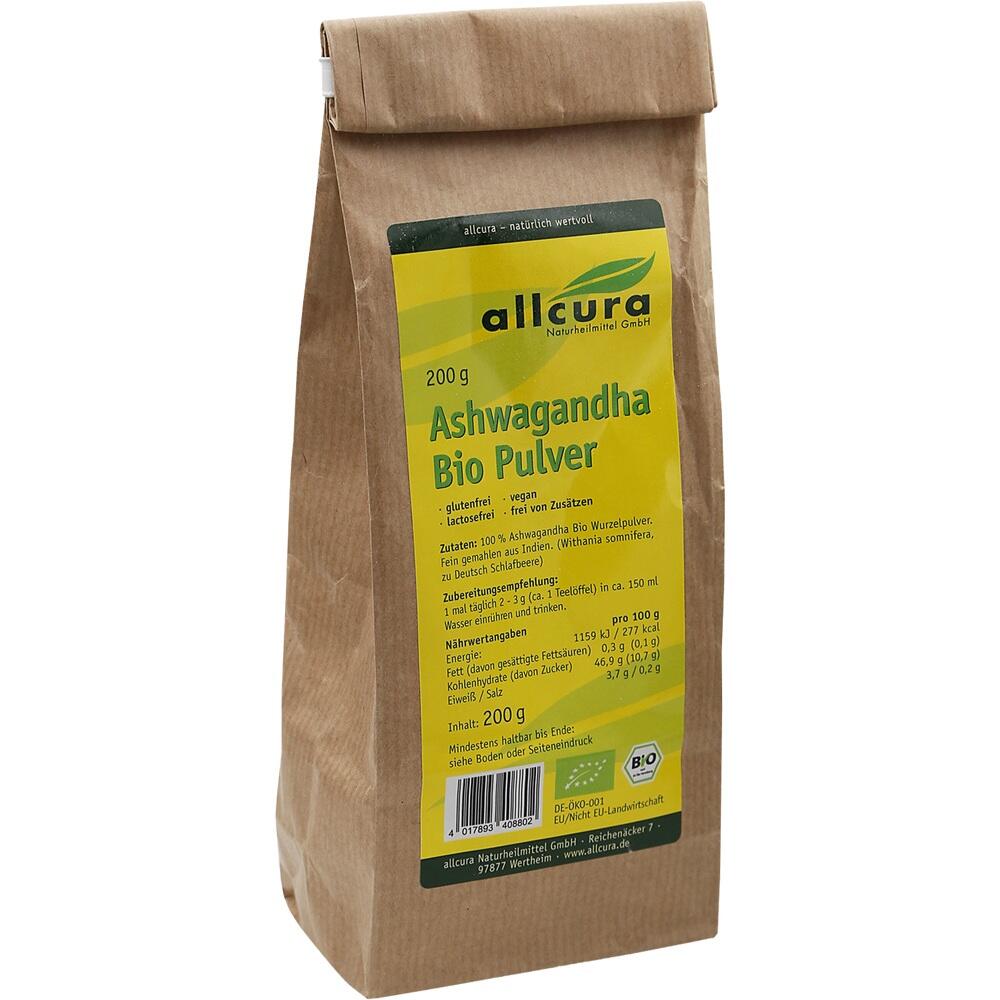 allcura Ashwagandha Bio Pulver 200 g Pulver