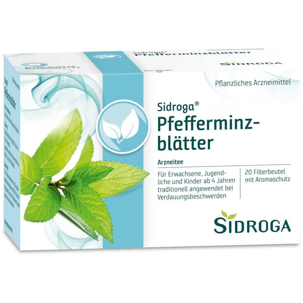 SIDROGA Pfefferminzblätter 20X1.5 g Tee