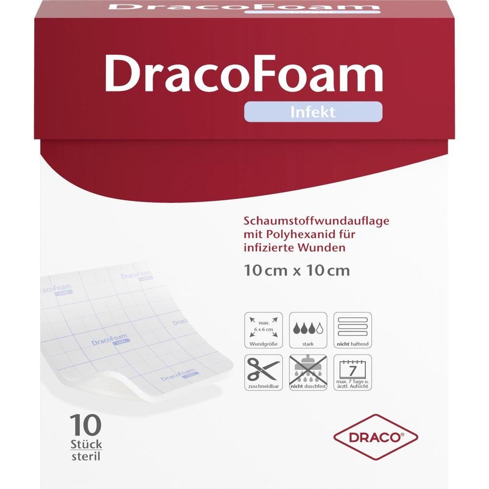 DRACOFOAM Infekt Schaumst.Wundauf.10x10 cm 10 St Verband