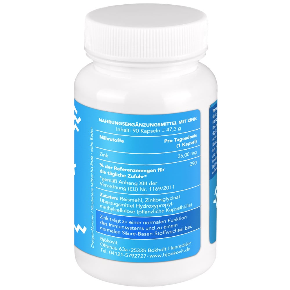 ZINK BISGLYCINAT 25MG VEGA 90 St Kapseln