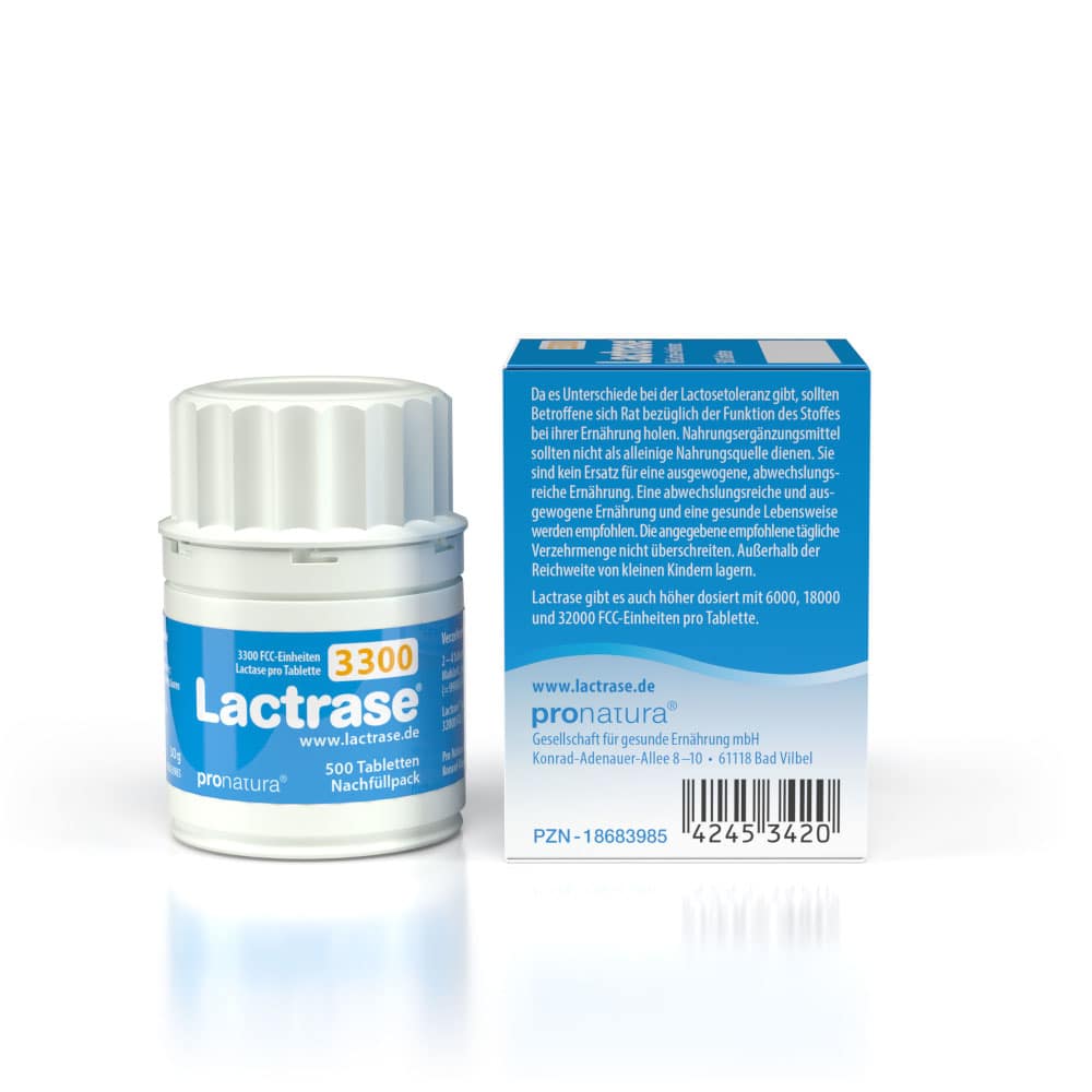 Lactrase 3300 FCC Kapseln 500 St Tabletten