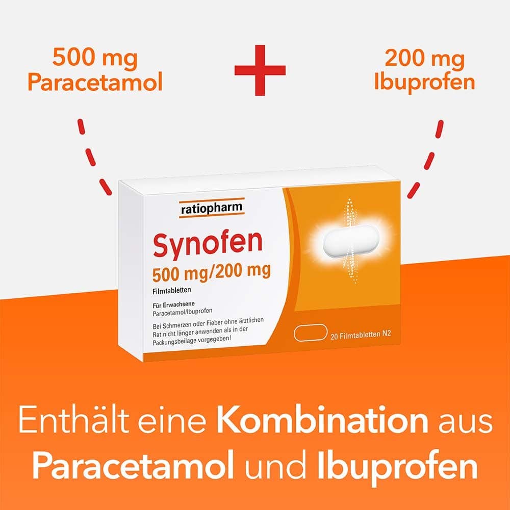 Synofen - mit Ibuprofen und Paracetamol 20 St Filmtabletten
