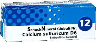 SCHUCKMINERAL Globuli 12 Calcium sulfuricum D6 7.5 g Globuli