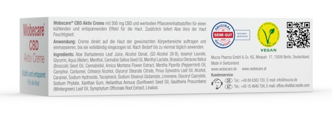 Wobecare CBD 100 ml Creme