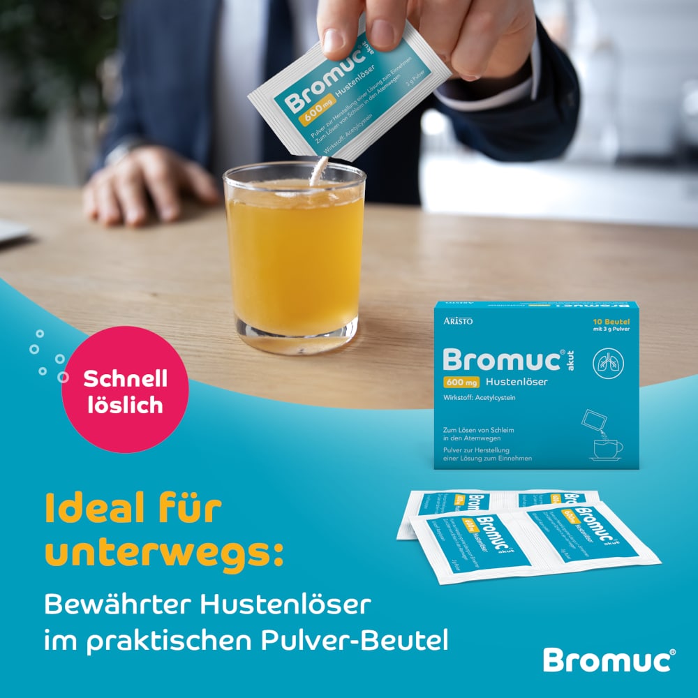 Bromuc akut 600 mg Doppelpack 2X20 St Pulver zur Herstellung einer Lösung zum Einnehmen