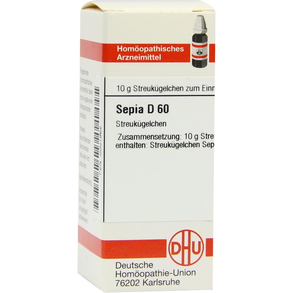 SEPIA D 60 Globuli 10 g Globuli