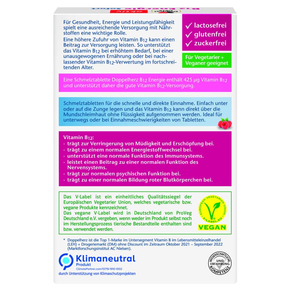 Doppelherz aktiv B12 Energie  30 St Schmelztabletten